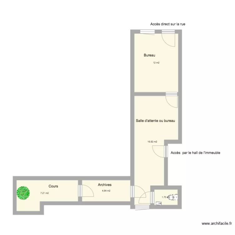 Plan Bureau Solf&eacute;rino. Plan de 