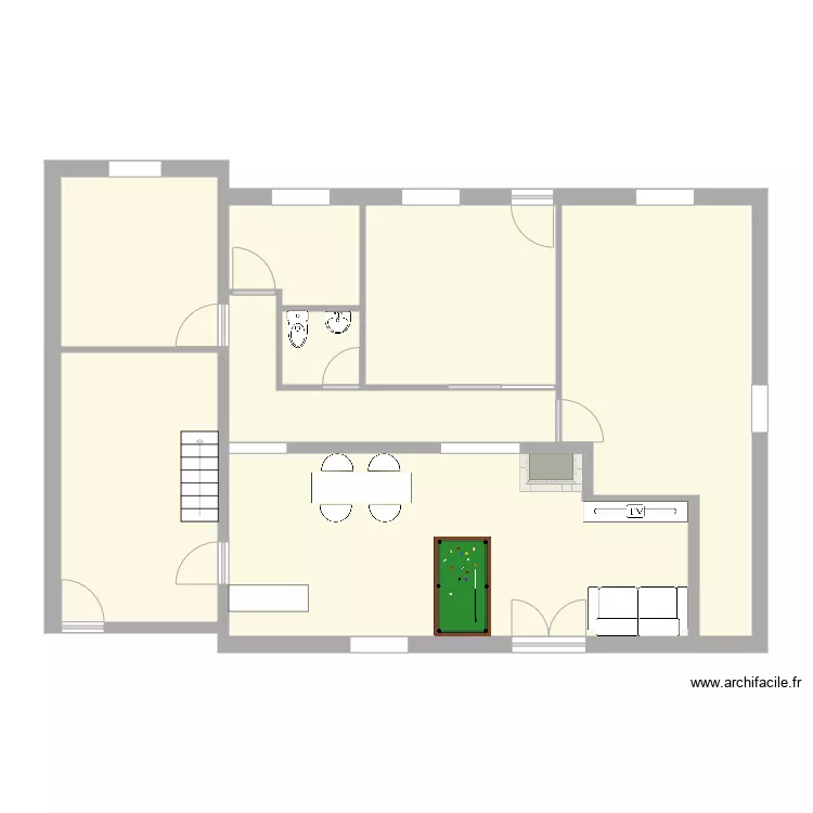 Int&eacute;rieur 1. Plan de 