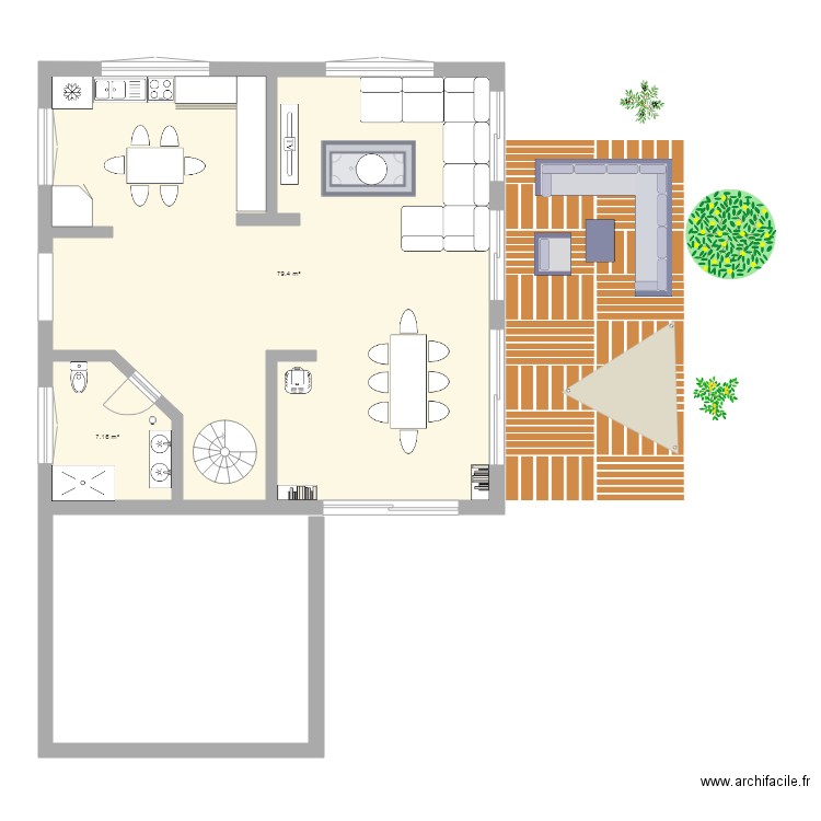 MAISON TOM. Plan de 0 pièce et 0 m2