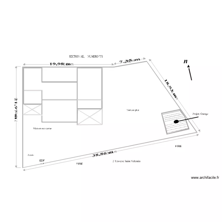 1 Plan de masse . Plan de 