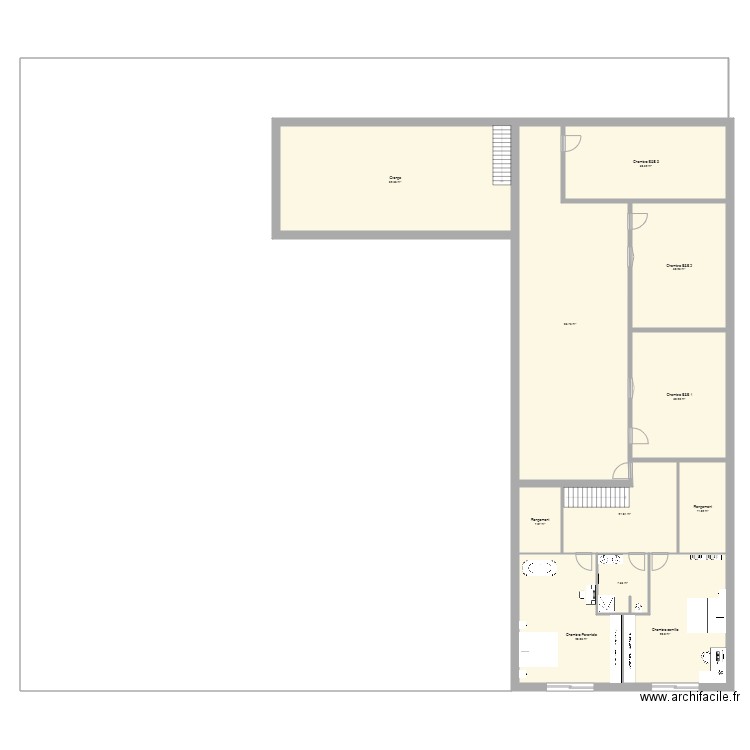 Ensemble batiment Niv2. Plan de 0 pièce et 0 m2