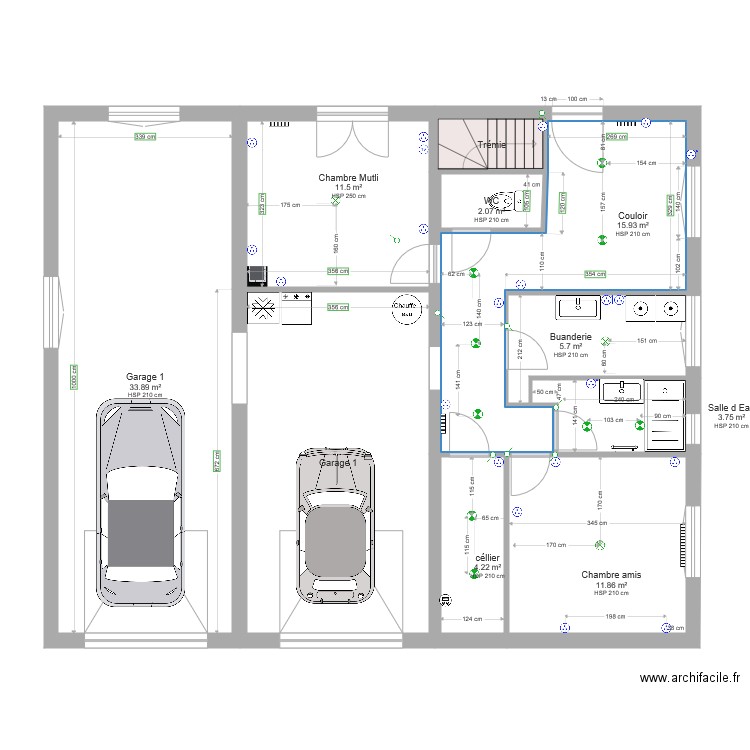 RDC. Plan de 0 pièce et 0 m2