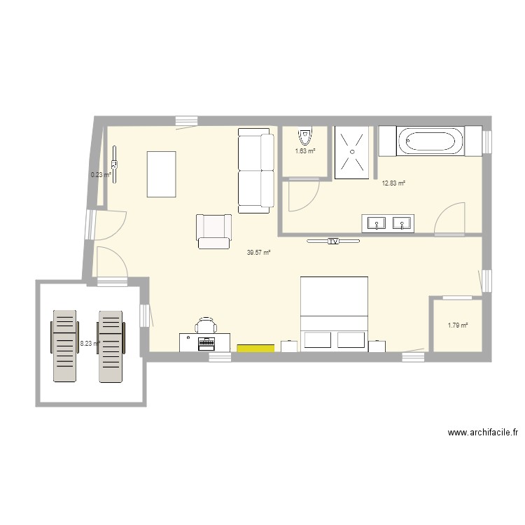 Suite Anaïs. Plan de 0 pièce et 0 m2