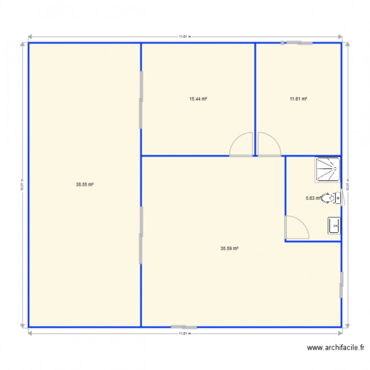 chevalier. Plan de 0 pièce et 0 m2