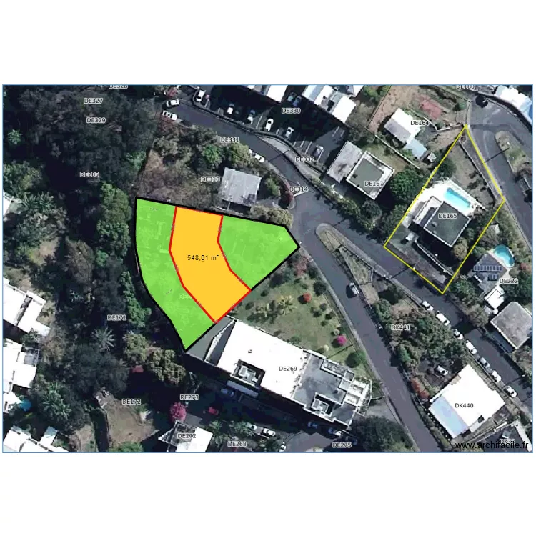 bellepierre. Plan de 