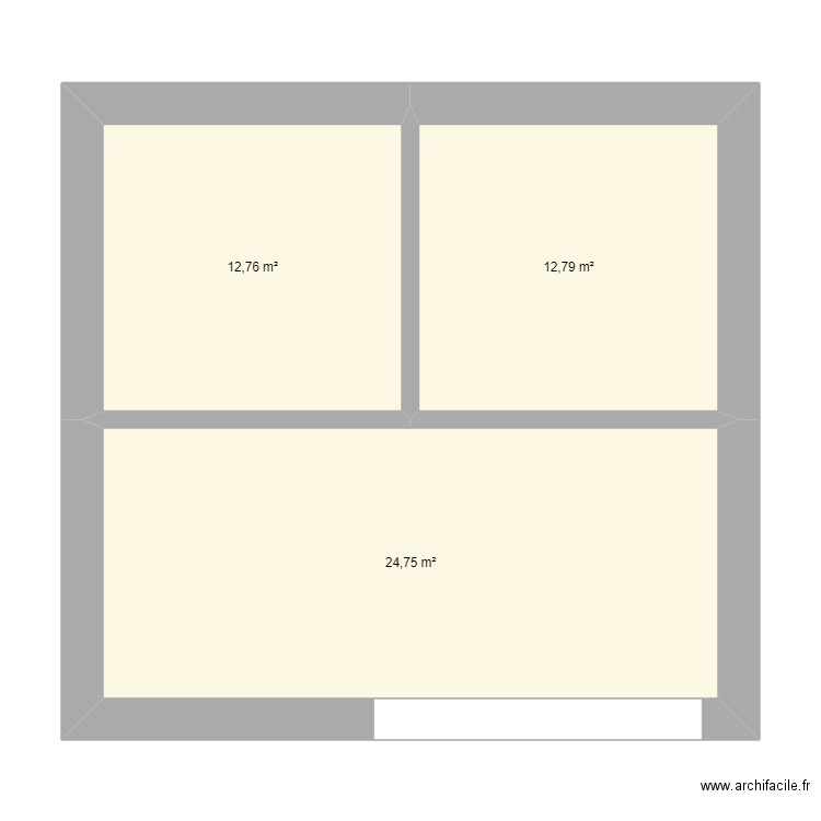 La Fardelais Box dans Garage. Plan de 3 pièces et 50 m2