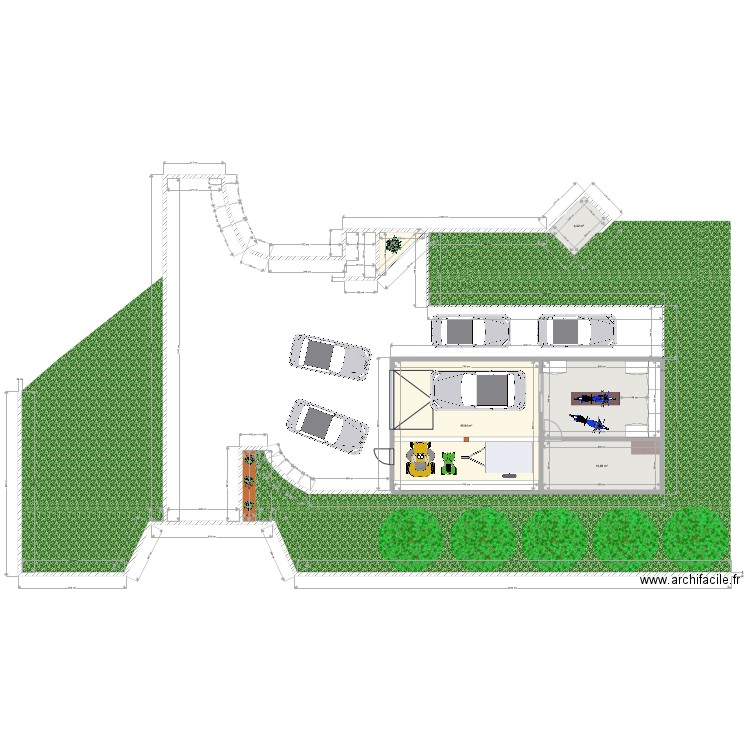 test garage childe. Plan de 0 pièce et 0 m2