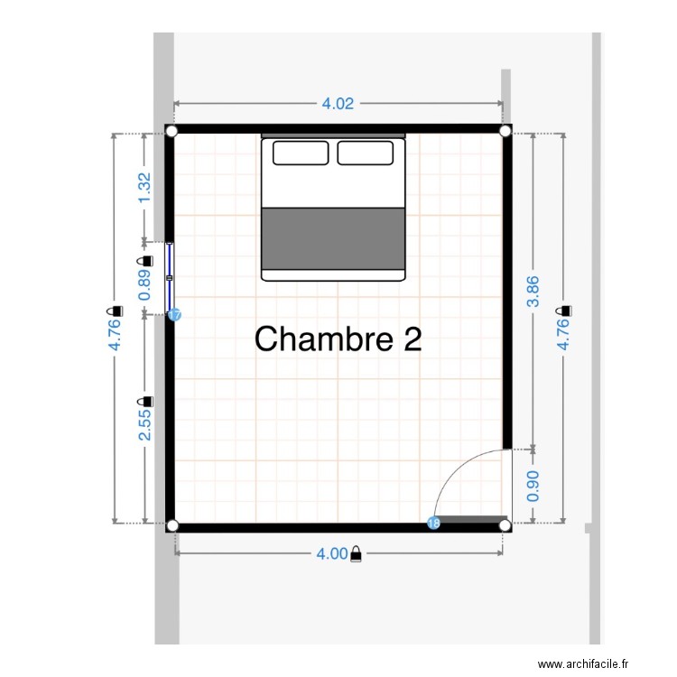 chb 2 Julie. Plan de 0 pièce et 0 m2