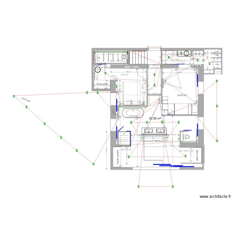 Roc Mer RDC   Plan Electricité. Plan de 0 pièce et 0 m2