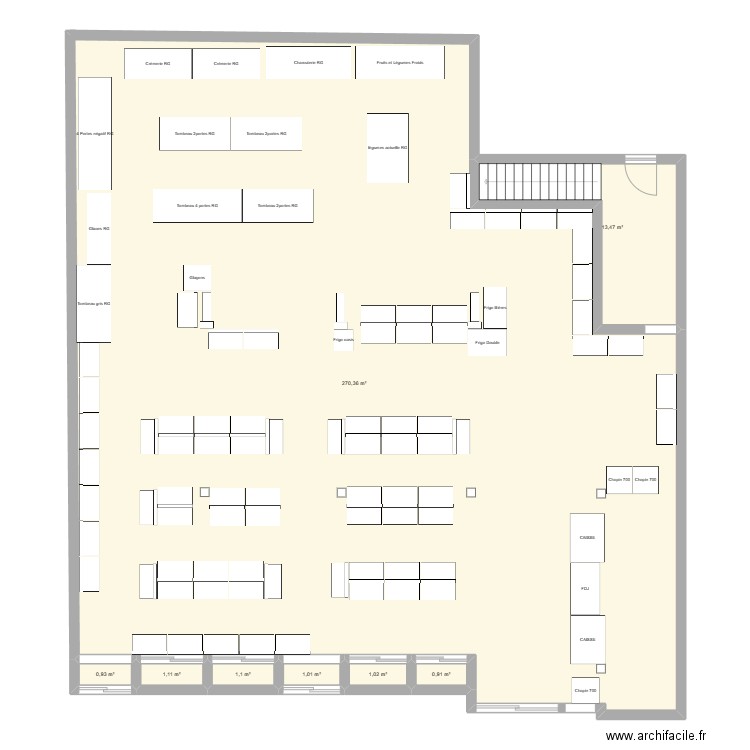 Ravine Glissante avec gondoles. Plan de 0 pièce et 0 m2