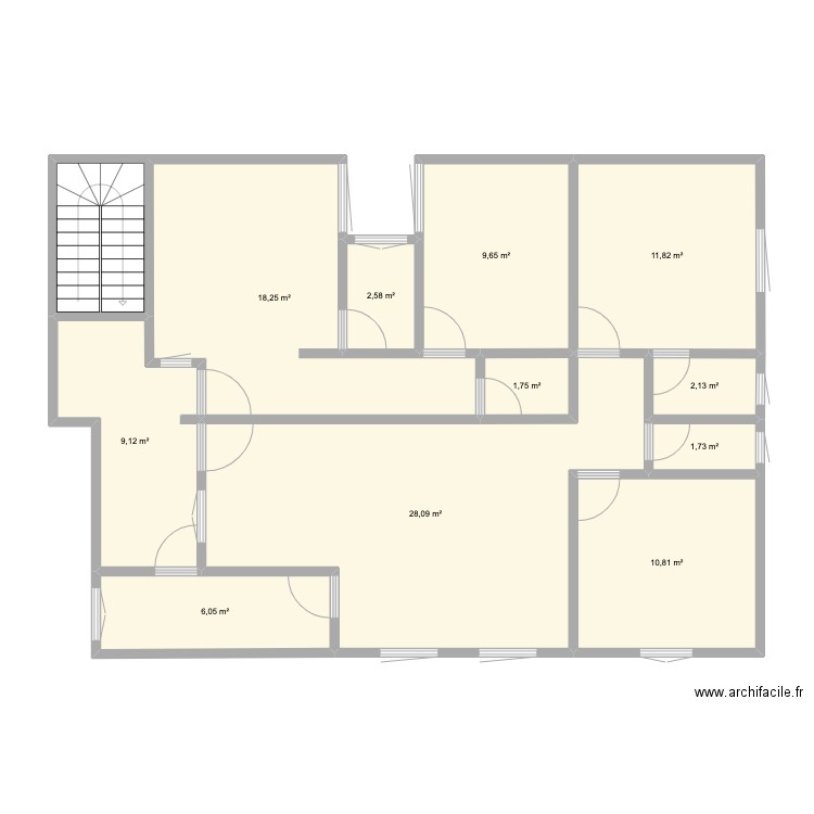 Plan bureau Leproserie Etage. Plan de 0 pièce et 0 m2