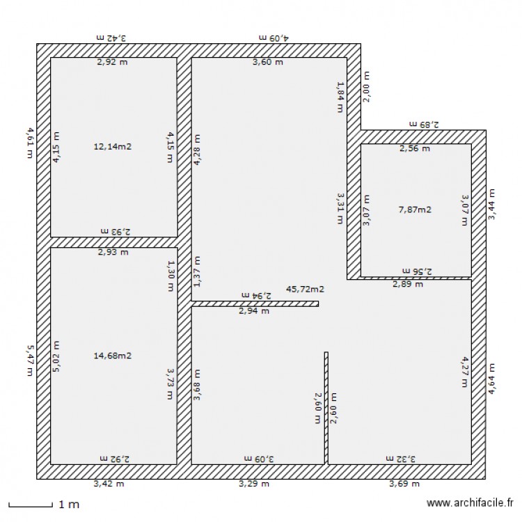 rdc.beha. Plan de 0 pièce et 0 m2