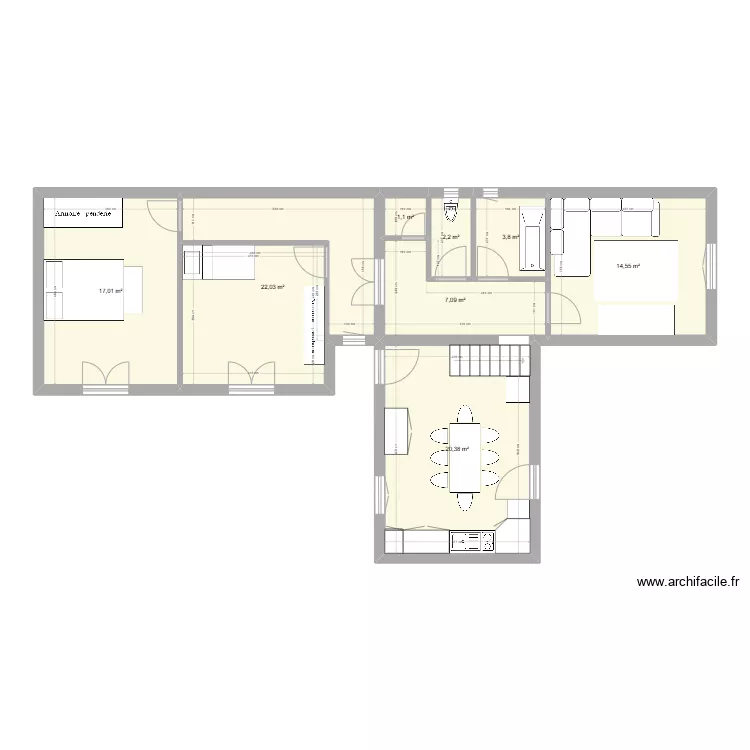 Plan de base actuel cuisine. Plan de 