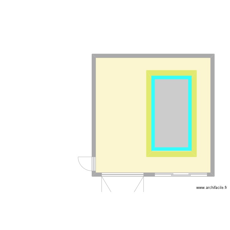 garage piscine avec drainage 2. Plan de 2 pièces et 53 m2