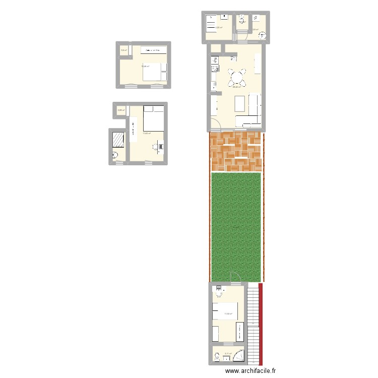 PROJET LENORMAND. Plan de 0 pièce et 0 m2