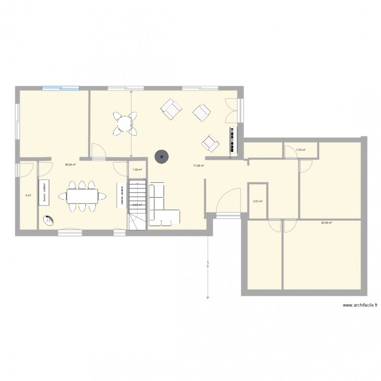 rez aulnes projet 003. Plan de 0 pièce et 0 m2