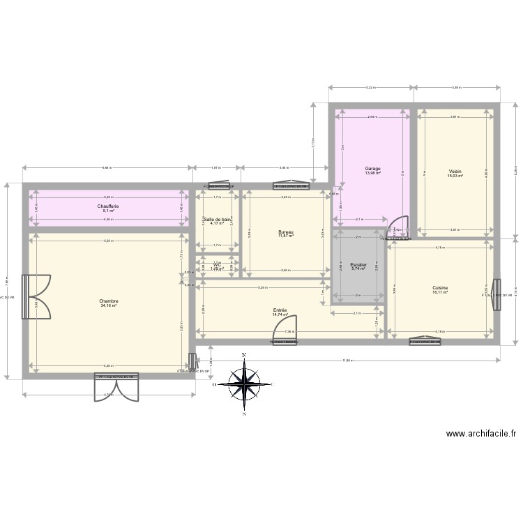 Drill TEC. Plan de 10 pièces et 126 m2