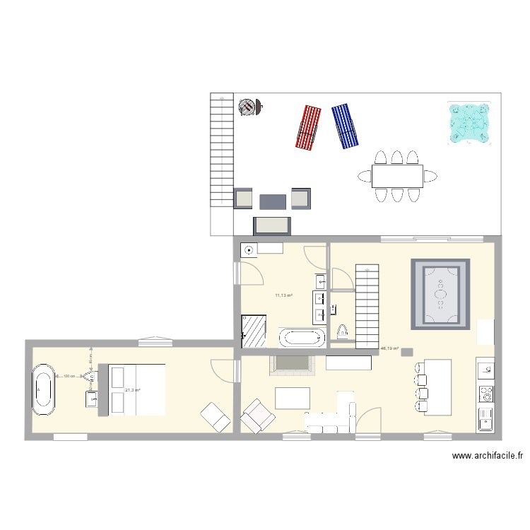 Maison Monlezun. Plan de 0 pièce et 0 m2