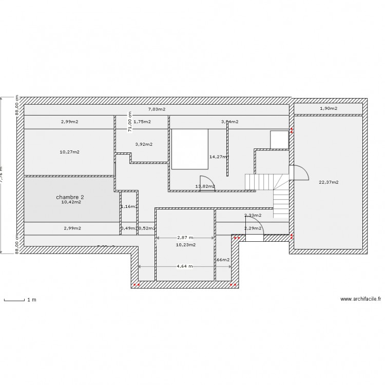 etage 2. Plan de 0 pièce et 0 m2