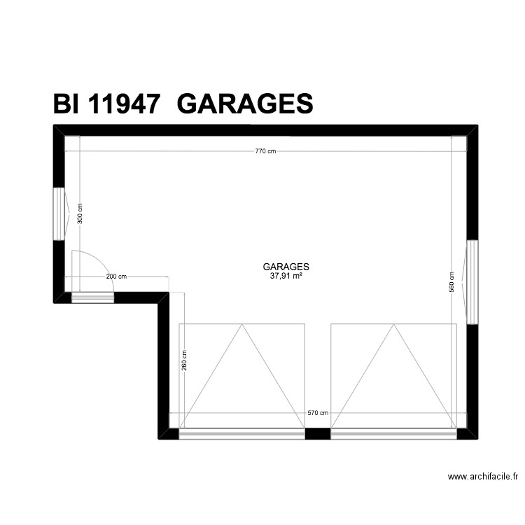 BI 11947. Plan de 28 pièces et 330 m2