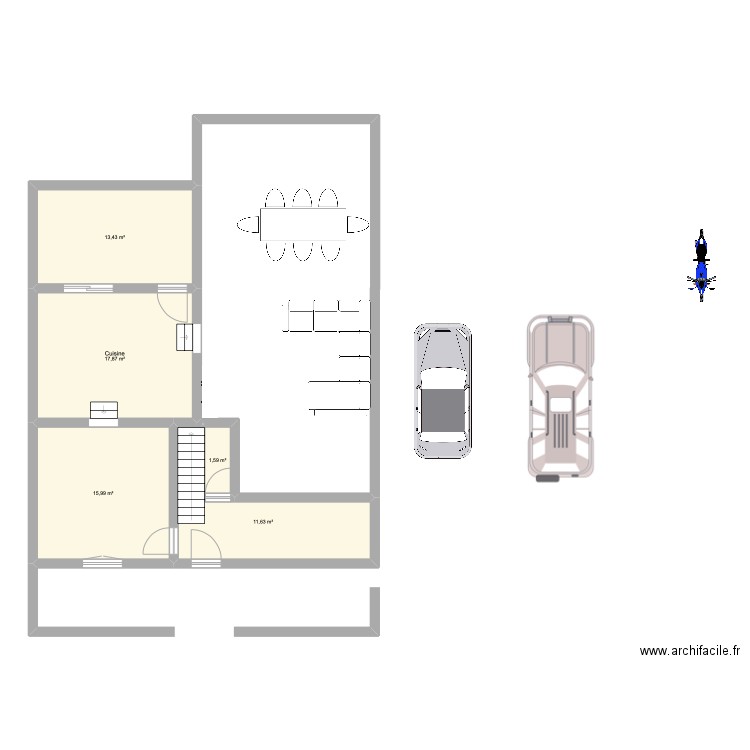 maison. Plan de 10 pièces et 163 m2