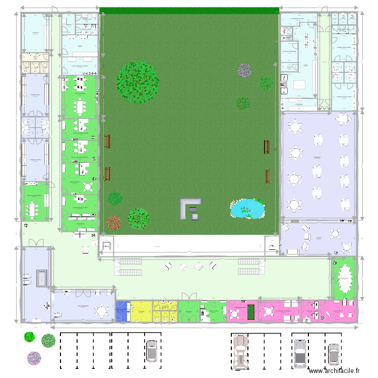 Rez de Chaussée. Plan de 0 pièce et 0 m2