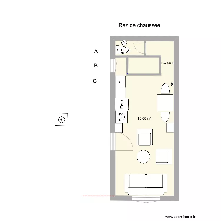 rez de chauss&eacute;e1 correction 24/08. Plan de 