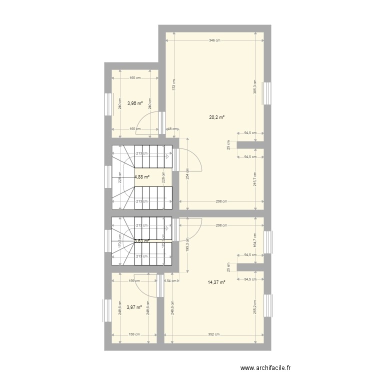 jeanne 2eme étage. Plan de 0 pièce et 0 m2