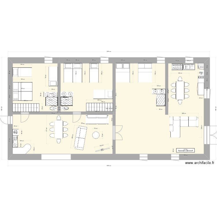 Fenil 2. Plan de 1 pièce et 161 m2