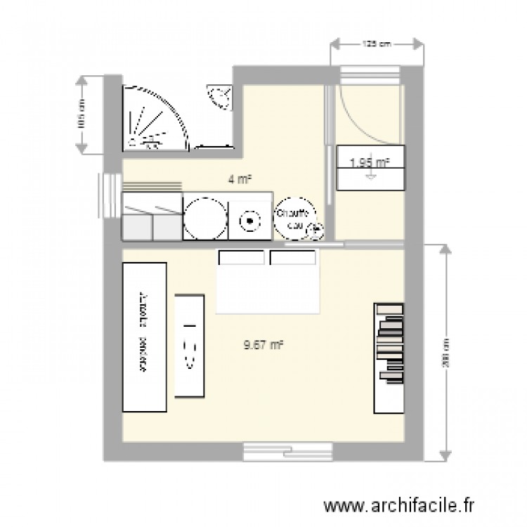 garage chambre buanderie. Plan de 0 pièce et 0 m2