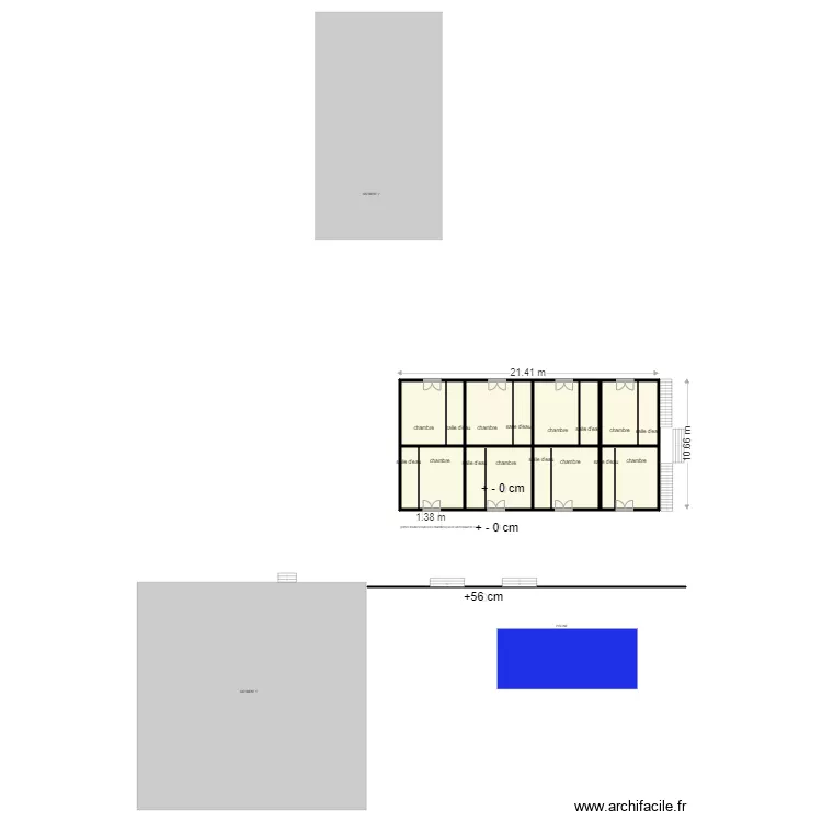 or&eacute;e du bois bat 1 1 er etage . Plan de 0 pièce et 0 m2