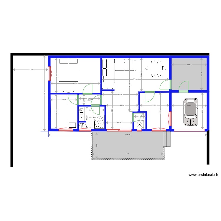 projet 7 de 6 . Plan de 0 pièce et 0 m2