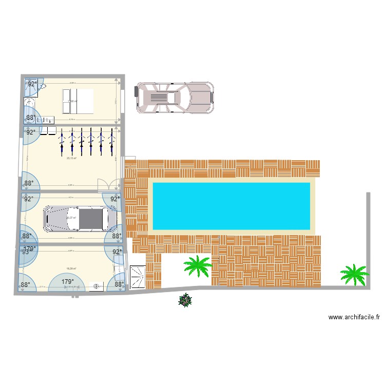 plan garage ile de ré préau. Plan de 4 pièces et 83 m2