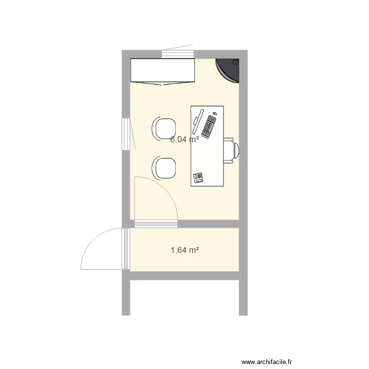 bureau maison etude olivia. Plan de 