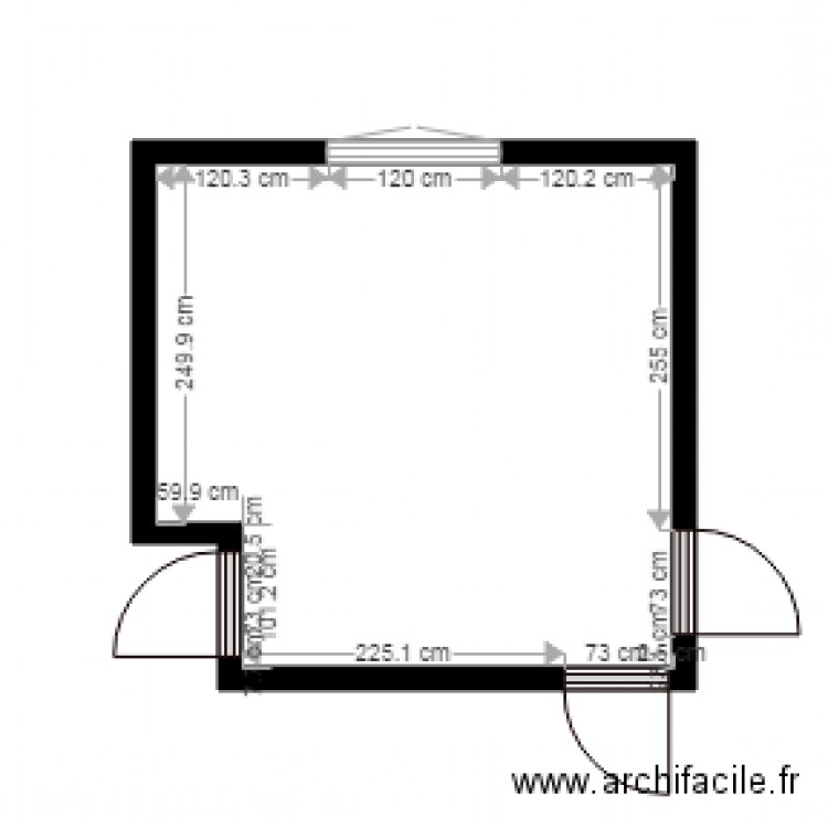 Cuisine nue. Plan de 0 pièce et 0 m2