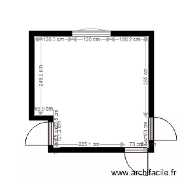 Cuisine nue. Plan de Cuisine nue. Plan de