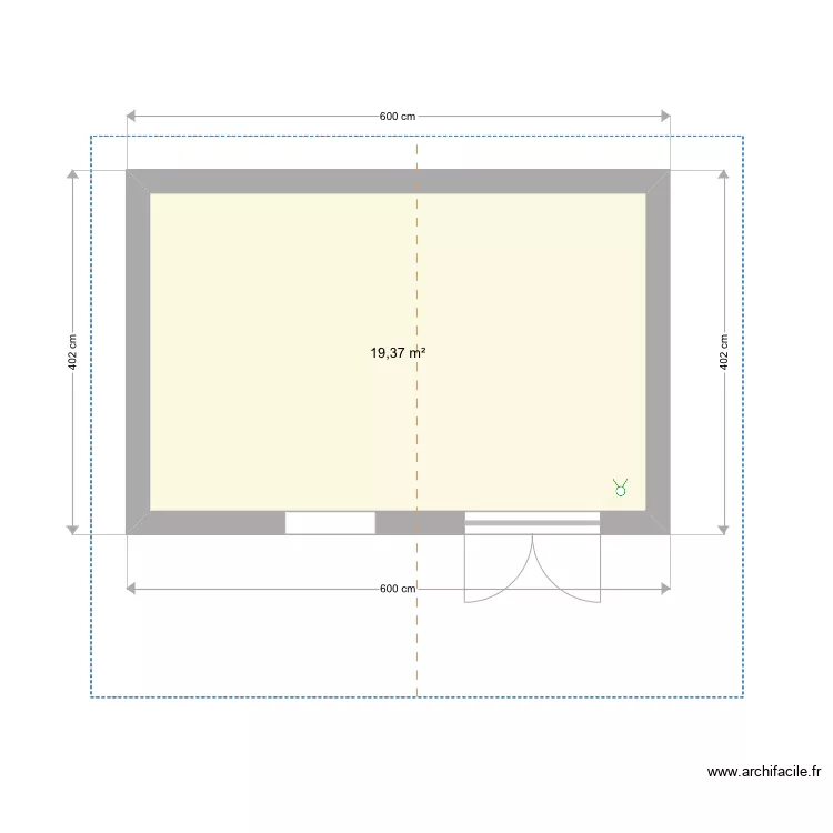 cabane jardin. Plan de 