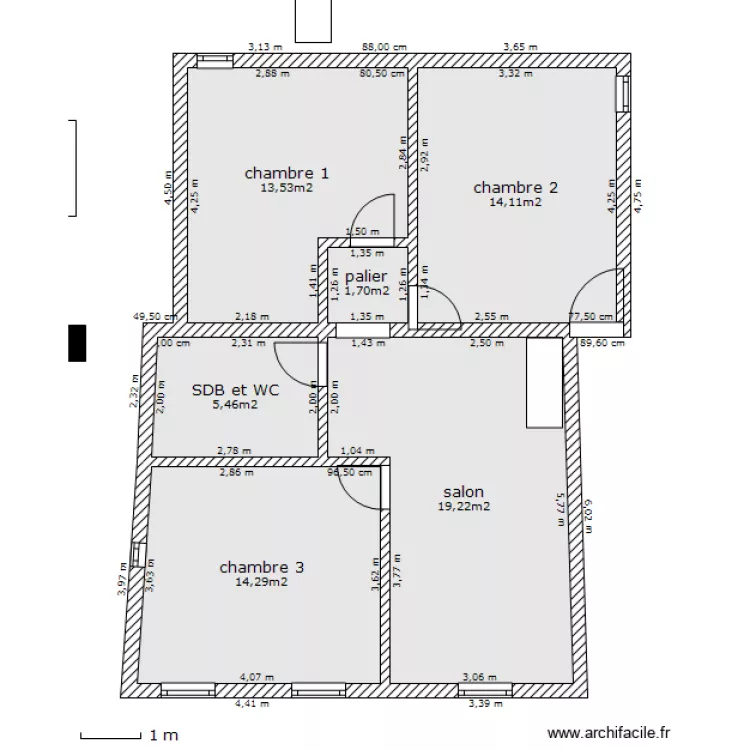 langeac 1er bis 2. Plan de 