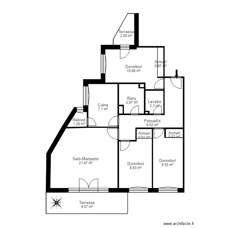 ED TORRE VALENTINA 3A ENCAMP. Plan de 0 pièce et 0 m2