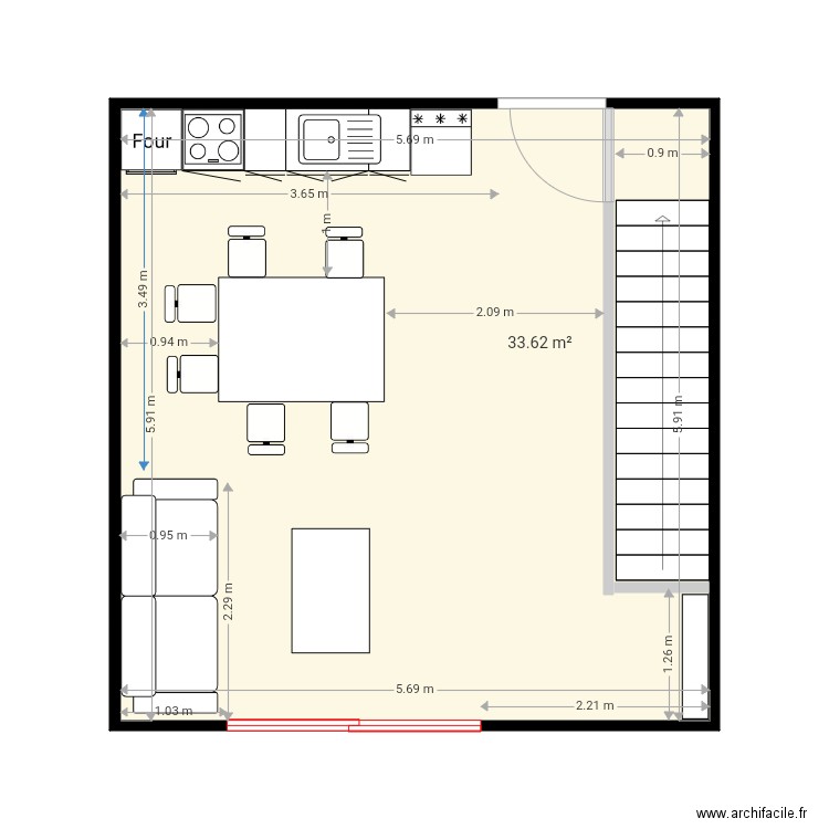 CUISINE. Plan de 0 pièce et 0 m2