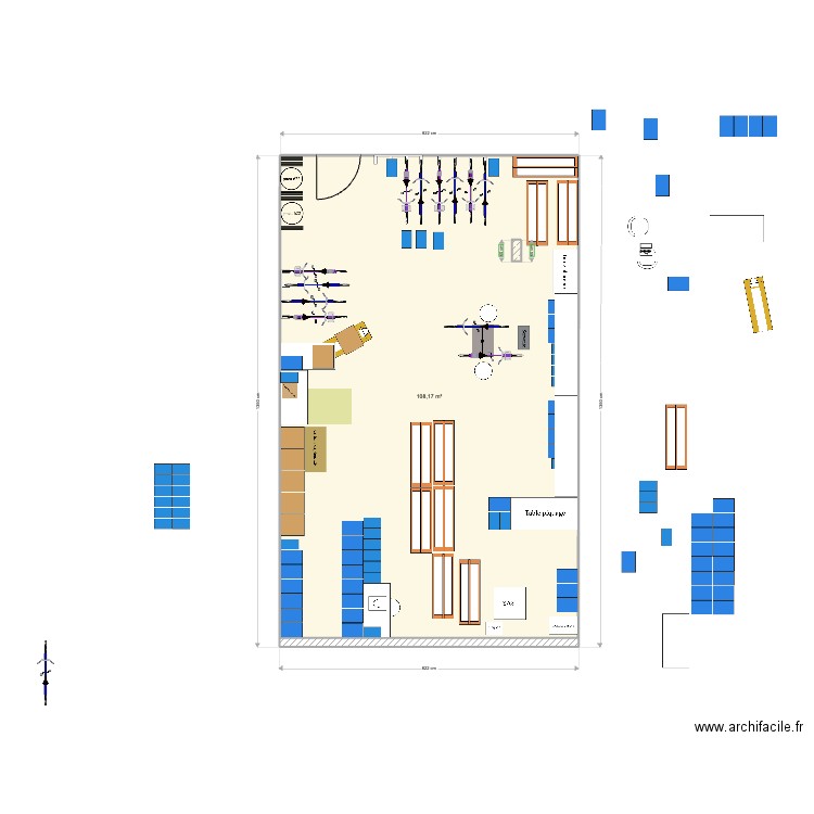 Box Villeurbanne / RV2 V2. Plan de 1 pièce et 108 m2