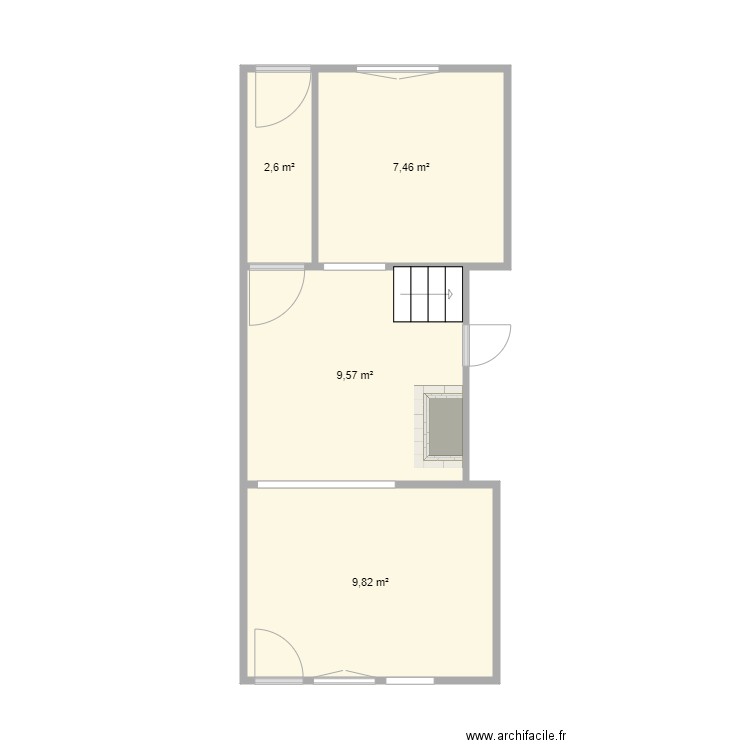 Maison Amiens. Plan de 4 pièces et 29 m2