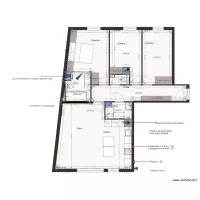 Plan projet am&eacute;nagement appartement LODI V2
