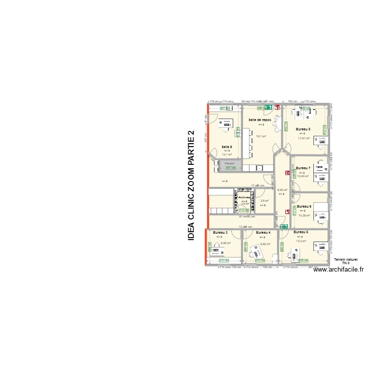 SGS IDEA CLINIC zoom partie 2. Plan de 0 pièce et 0 m2 SGS IDEA CLINIC zoom partie 2. Plan de 0 pièce et 0 m2