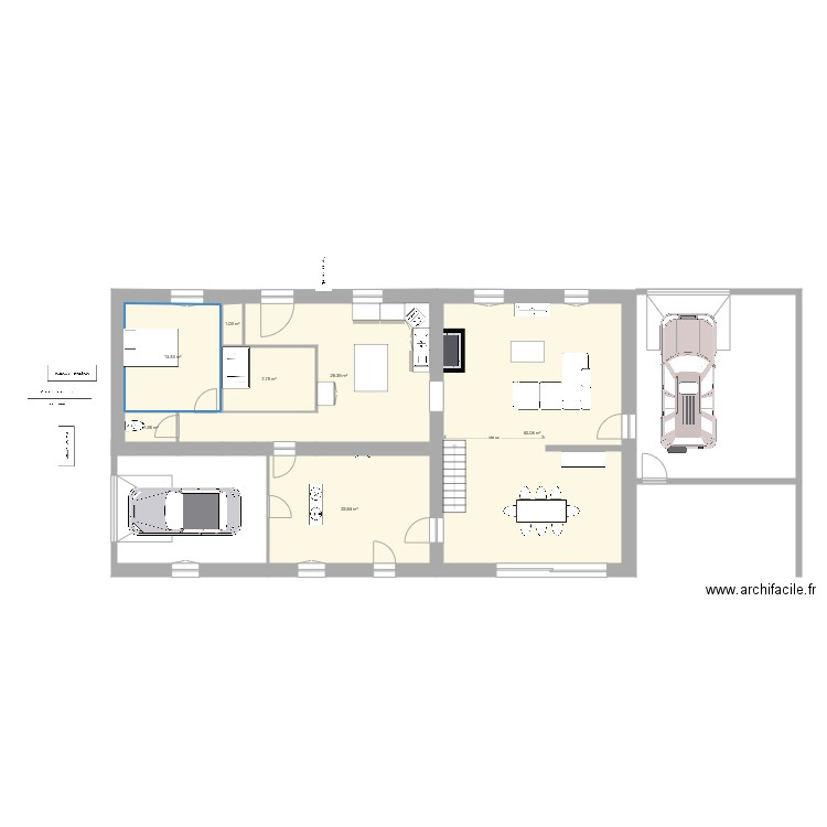 rdc roquebrune version 4. Plan de 0 pièce et 0 m2