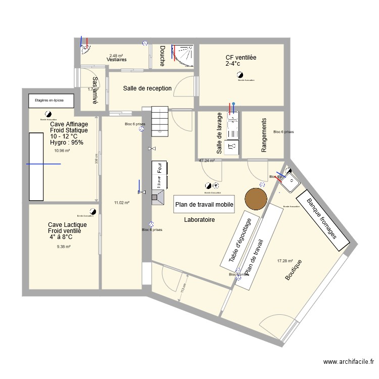 Laiterie Agrément. Plan de 0 pièce et 0 m2