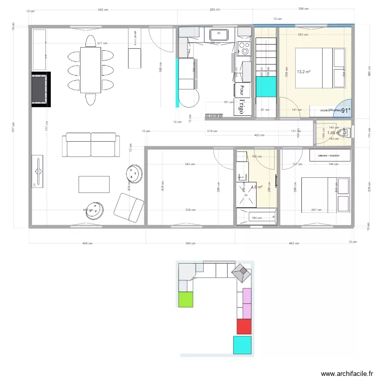 2 chemin du petit bois . Plan de 