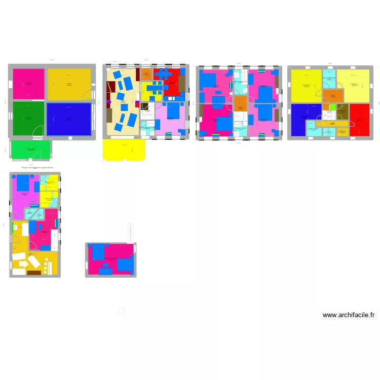 projet Les Genettes. Plan de 