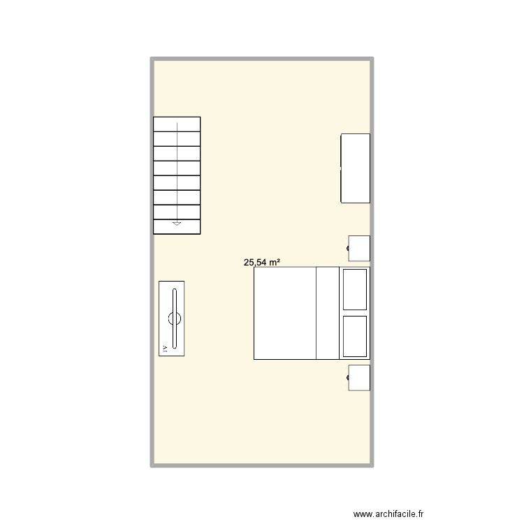 20230117-Projet SCI SCANDICCI 2ème. Plan de 1 pièce et 26 m2