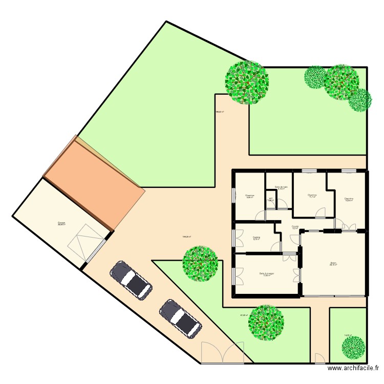 D'ARCO. Plan de 14 pièces et 568 m2